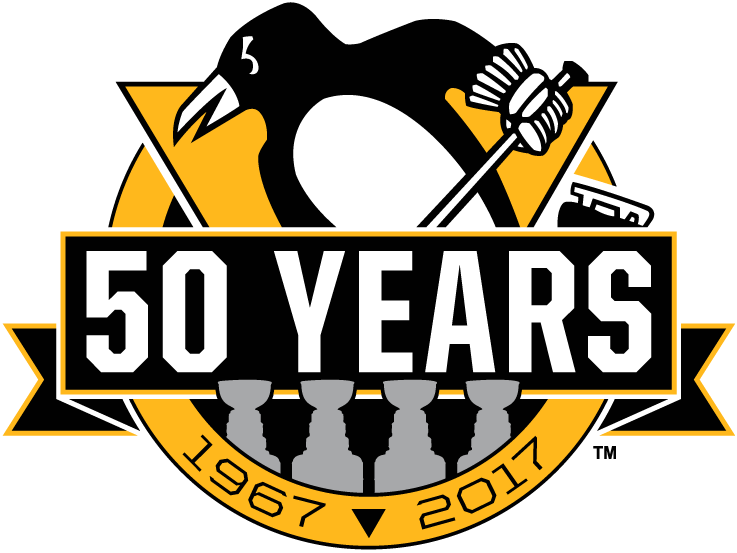 Pittsburgh Penguins 2017 Anniversary Logo t shirts iron on transfers